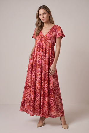 Vestido Boho Aurora Rojos - Seleno Shop