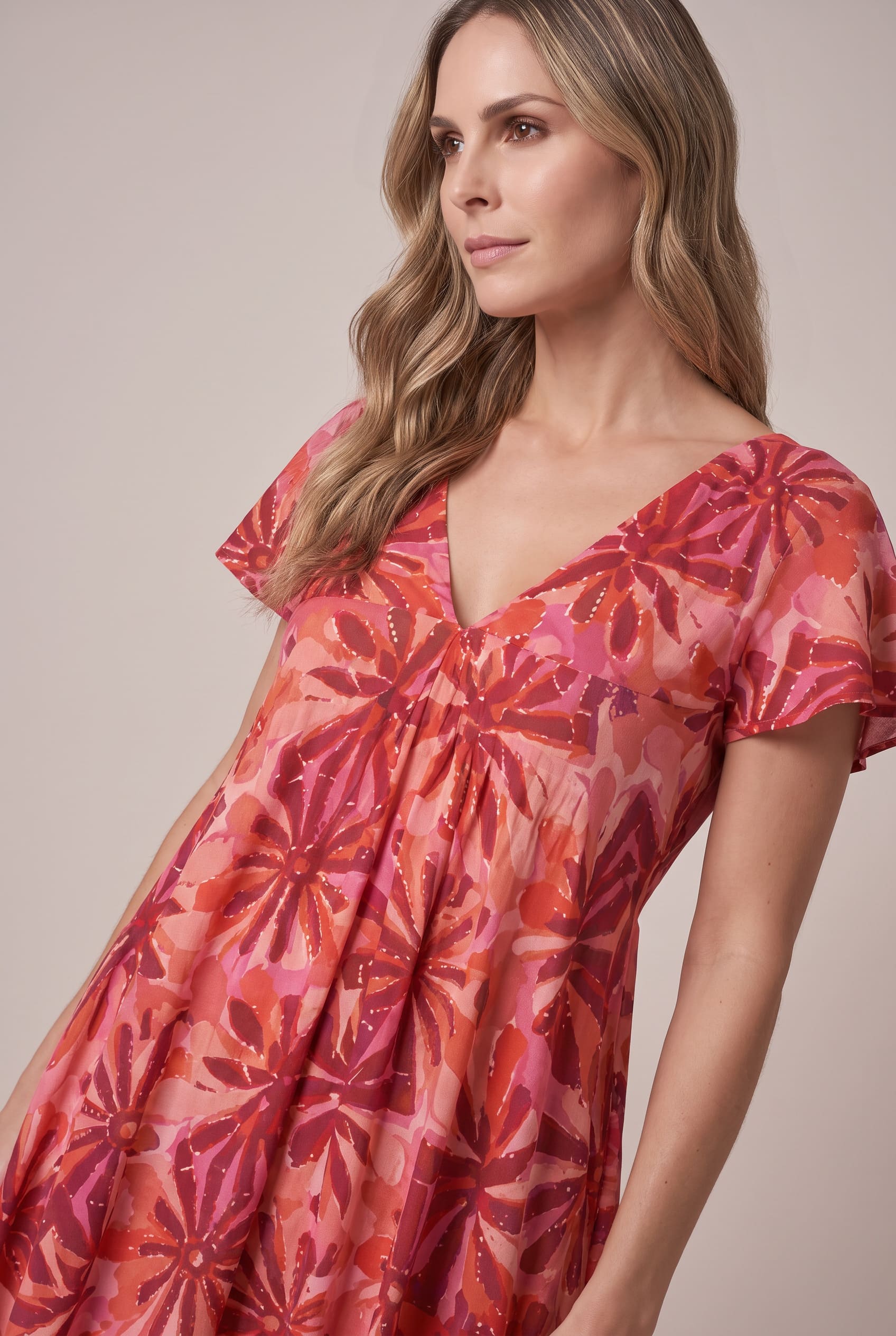 Vestido Boho Aurora Rojos - Seleno Shop