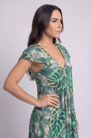 Vestido Boho Aurora Verde - Seleno Shop