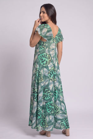 Vestido Boho Aurora Verde - Seleno Shop
