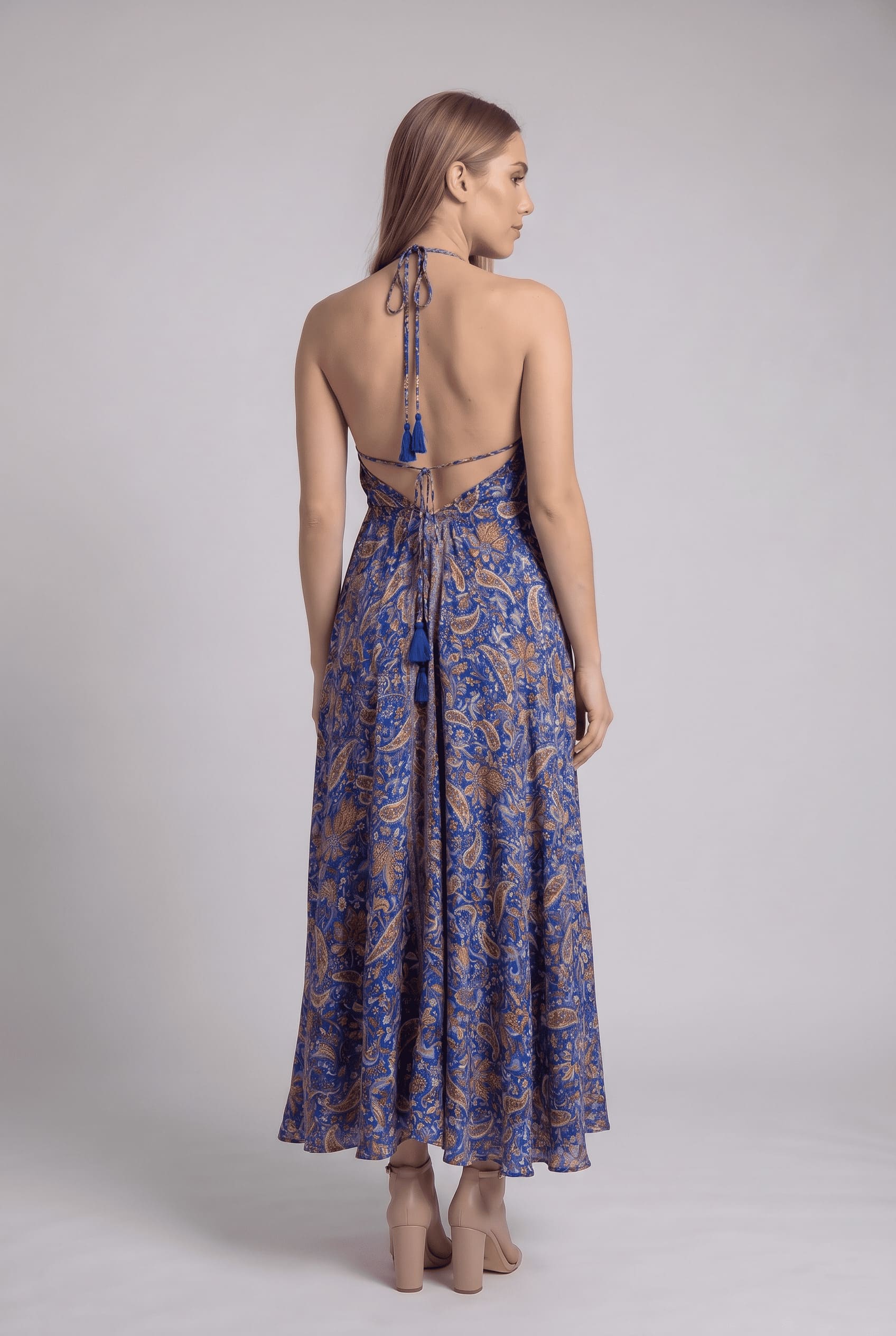 Vestido Boho Azul - Seleno Shop