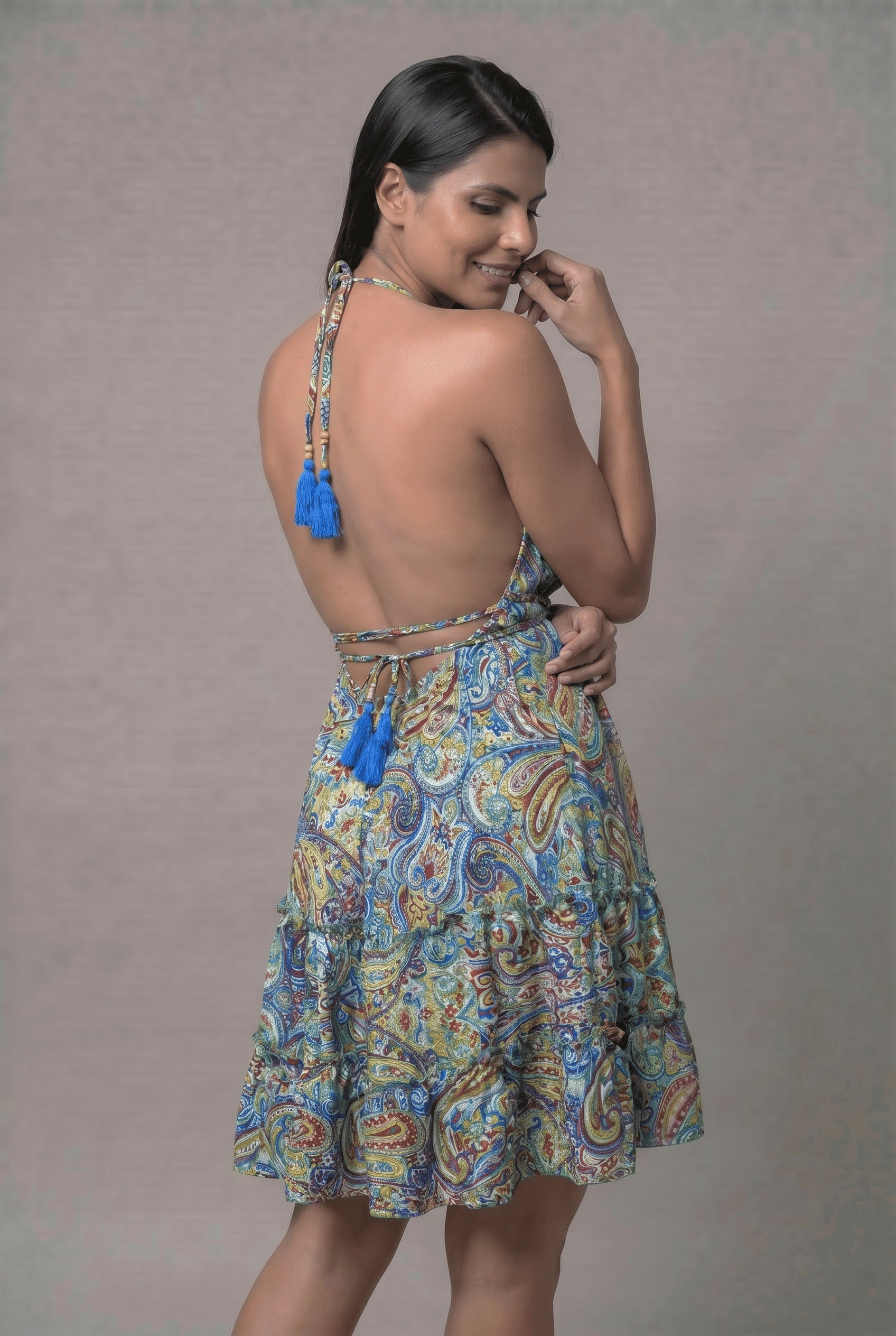 Vestido Boho Corto - Seleno Shop