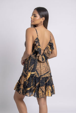 Vestido Boho Corto Imperial - Seleno Shop