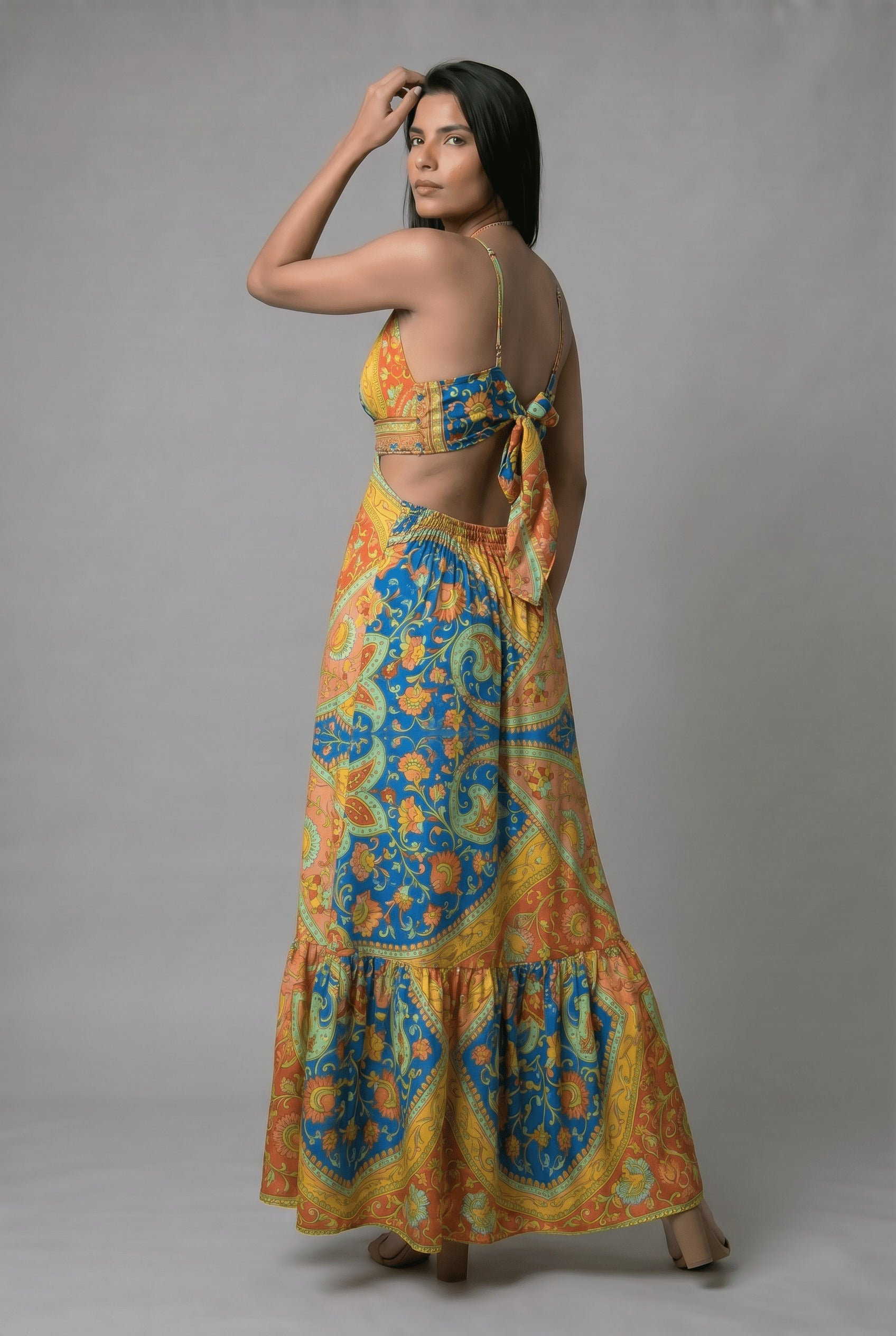 Vestido Boho Jaipur Amarillo - Seleno Shop
