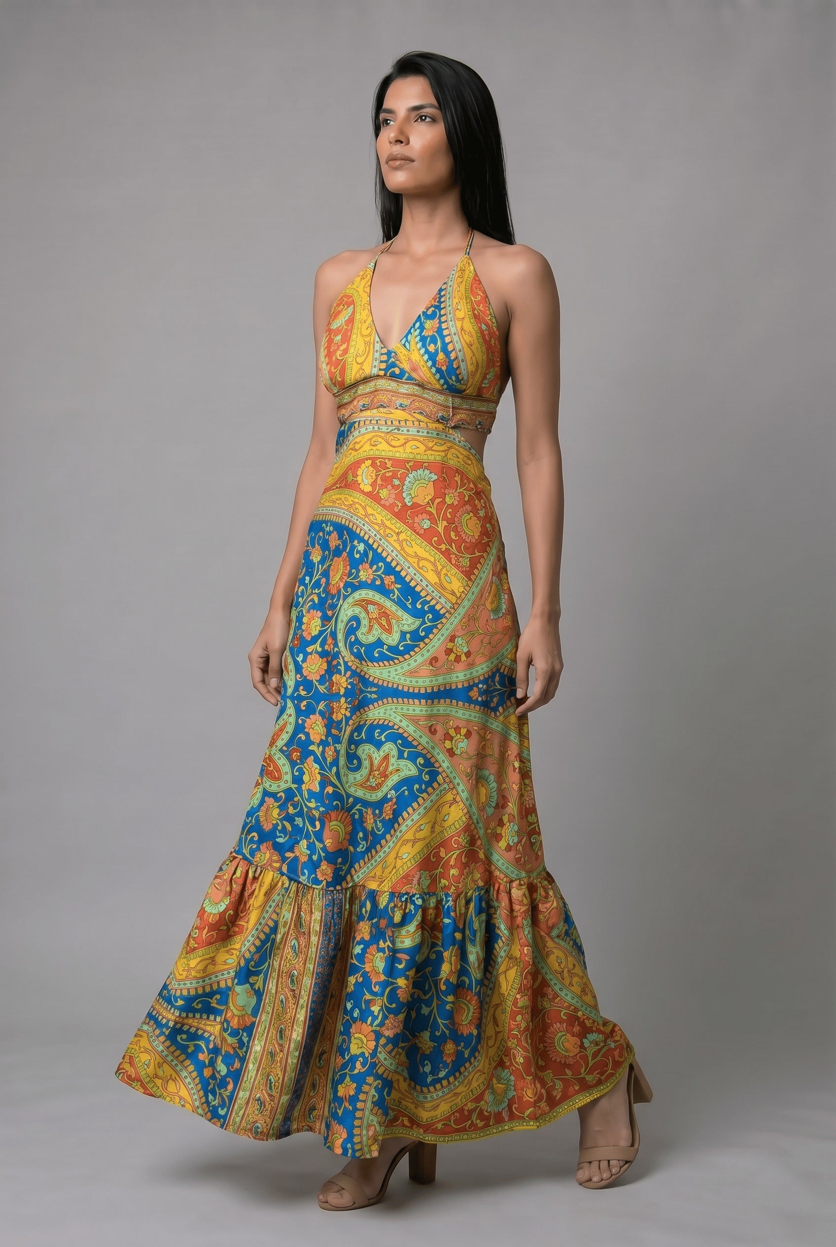 Vestido Boho Jaipur Amarillo - Seleno Shop