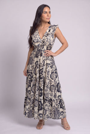 Vestido Boho Jardín Nocturno - Seleno Shop