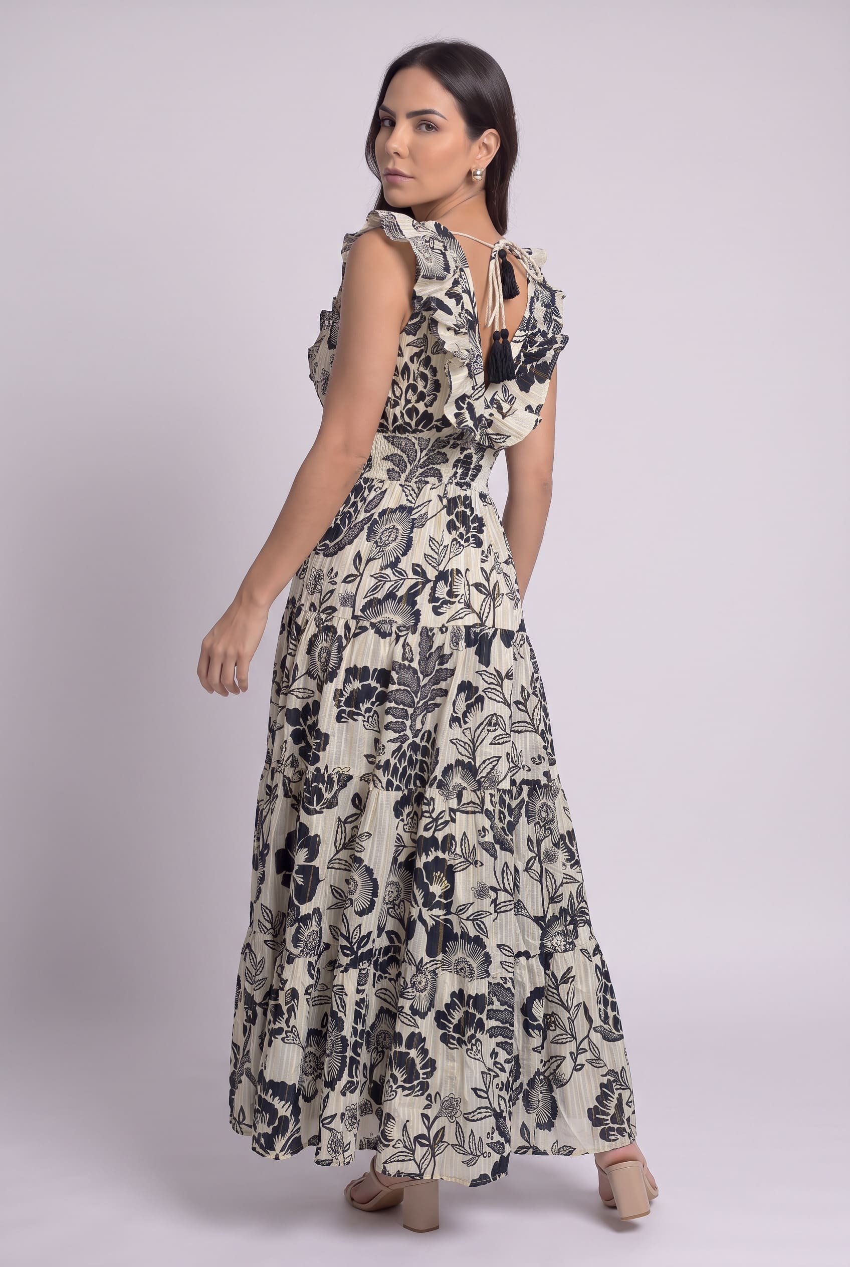 Vestido Boho Jardín Nocturno - Seleno Shop