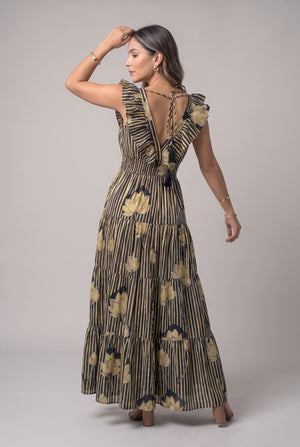 Vestido Boho Loto Dorado - Seleno Shop