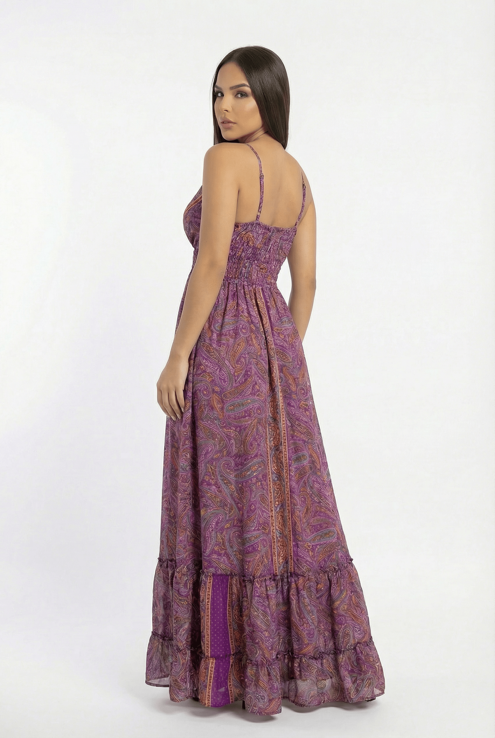 Vestido Boho Morado - Seleno Shop