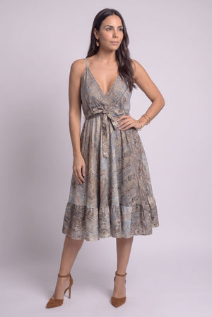 Vestido Boho Paisley Tierra - Seleno Shop