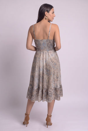 Vestido Boho Paisley Tierra - Seleno Shop