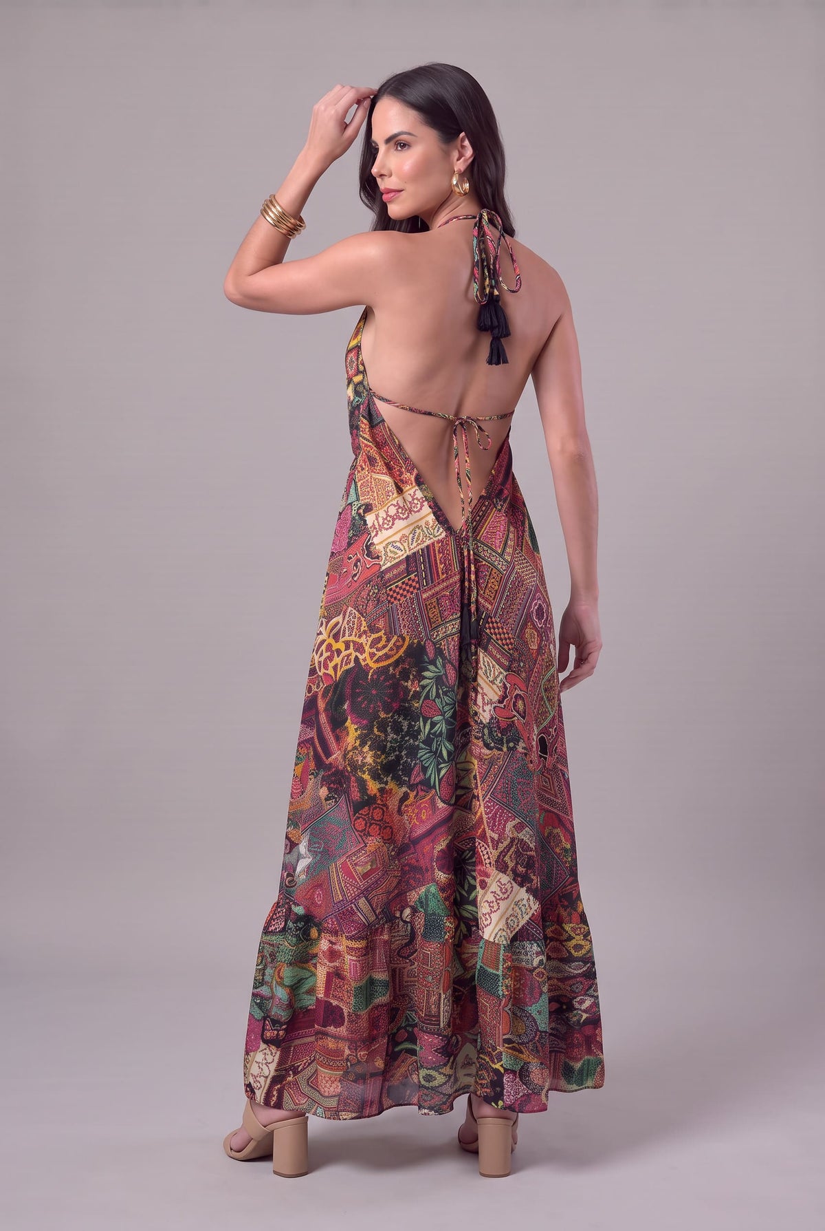 Vestido Boho Patchwork - Seleno Shop