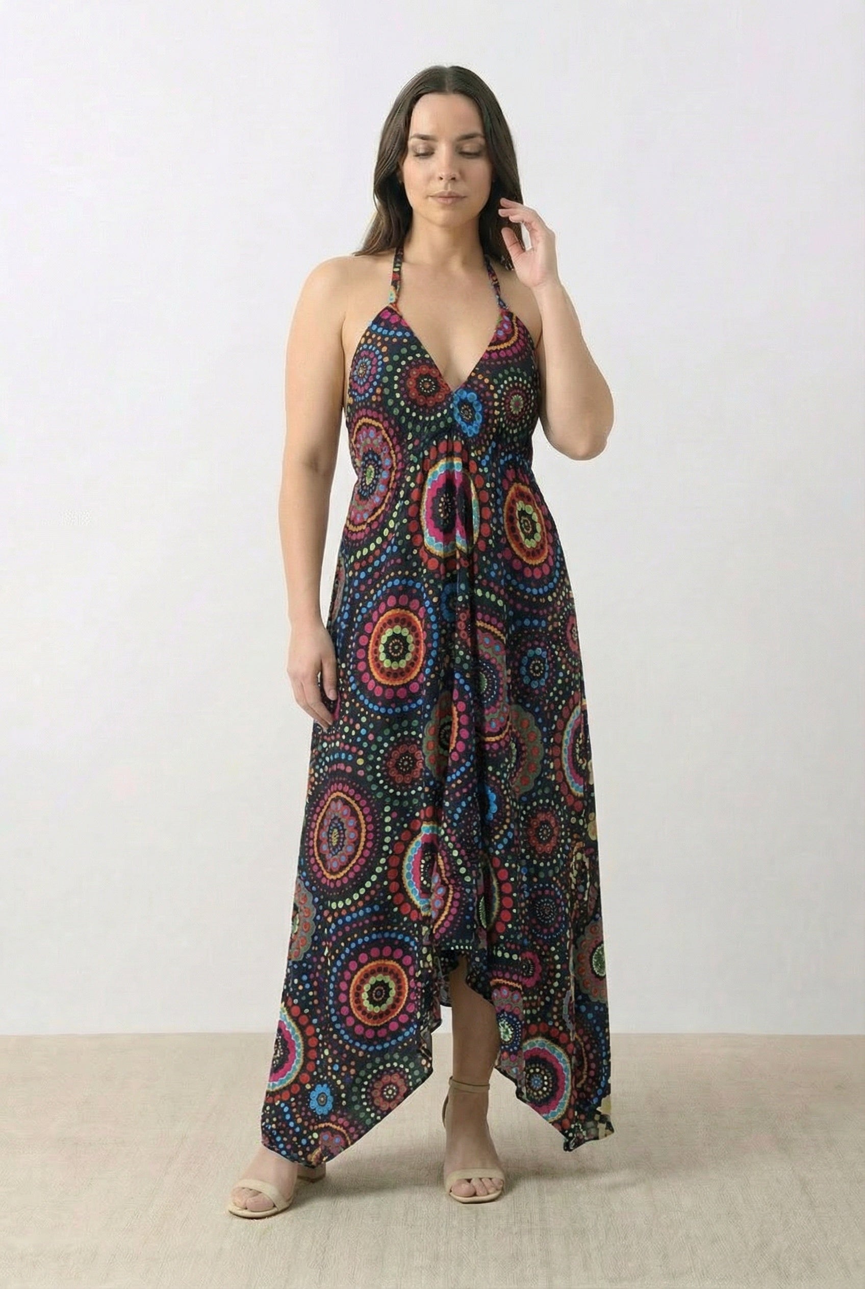 Vestido Boho Rayon - Seleno Shop