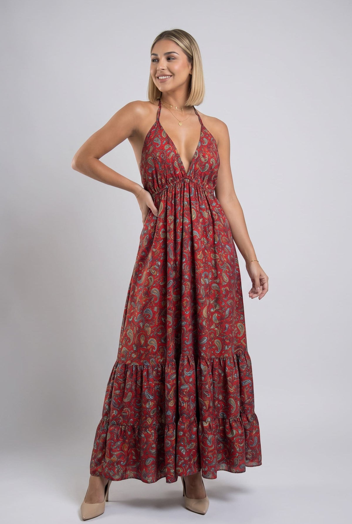 Vestido Boho Rubí - Seleno Shop