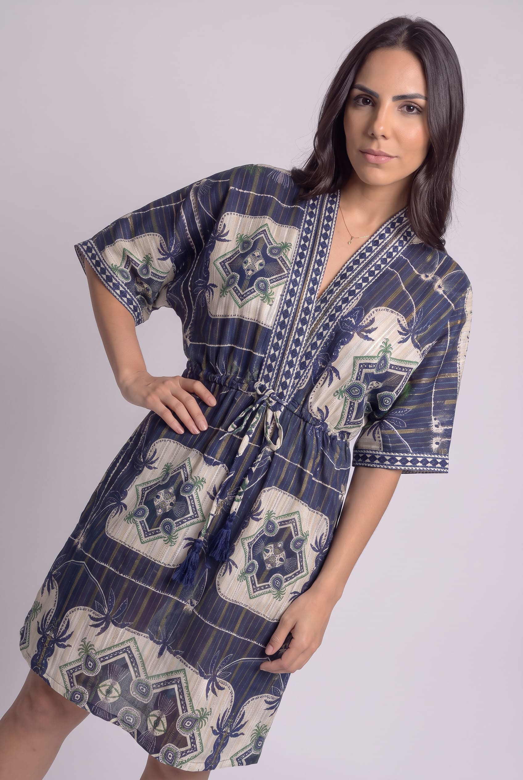Vestido Corto Mosaico Nocturno - Seleno Shop