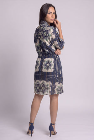 Vestido Corto Mosaico Nocturno - Seleno Shop