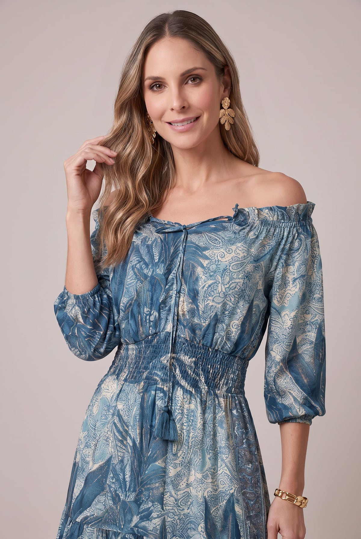 Vestido Jungla Azul - Seleno Shop