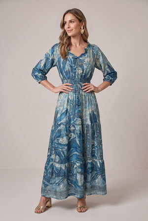 Vestido Jungla Azul - Seleno Shop