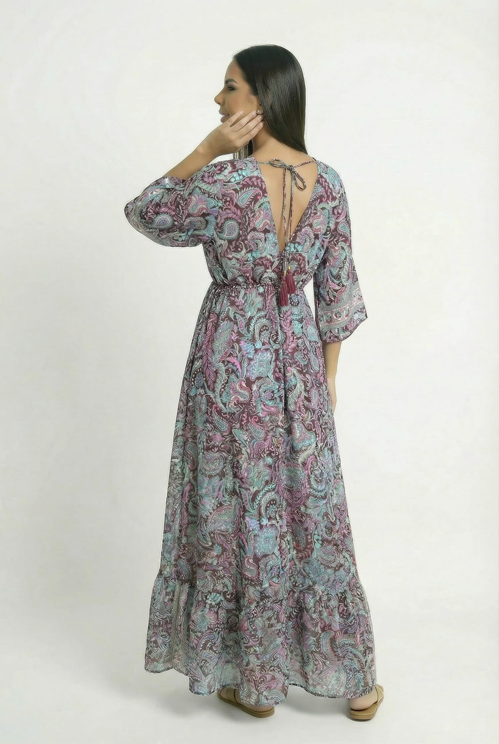 Vestido Kaftan - Seleno Shop