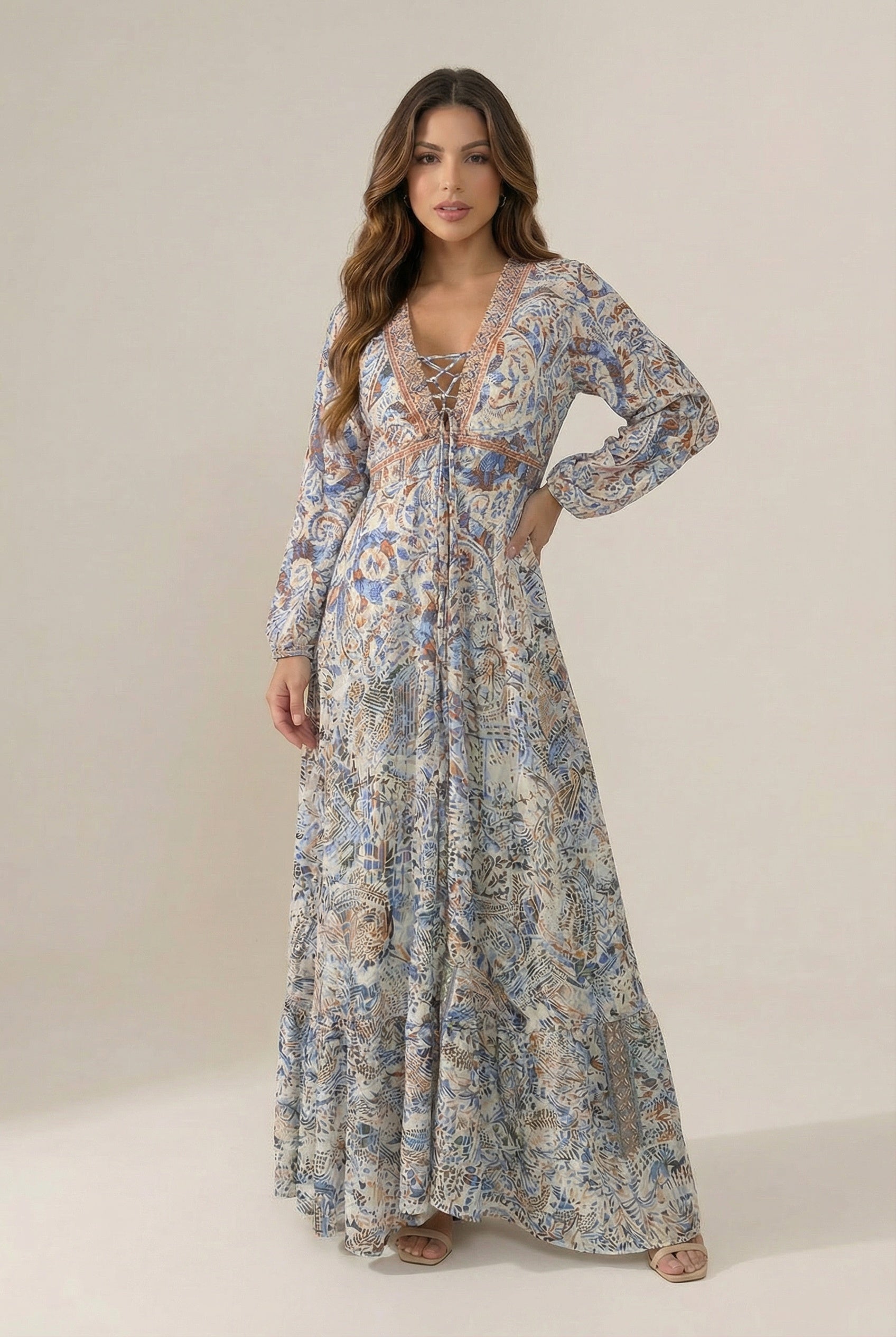 Vestido Kaftan - Seleno Shop