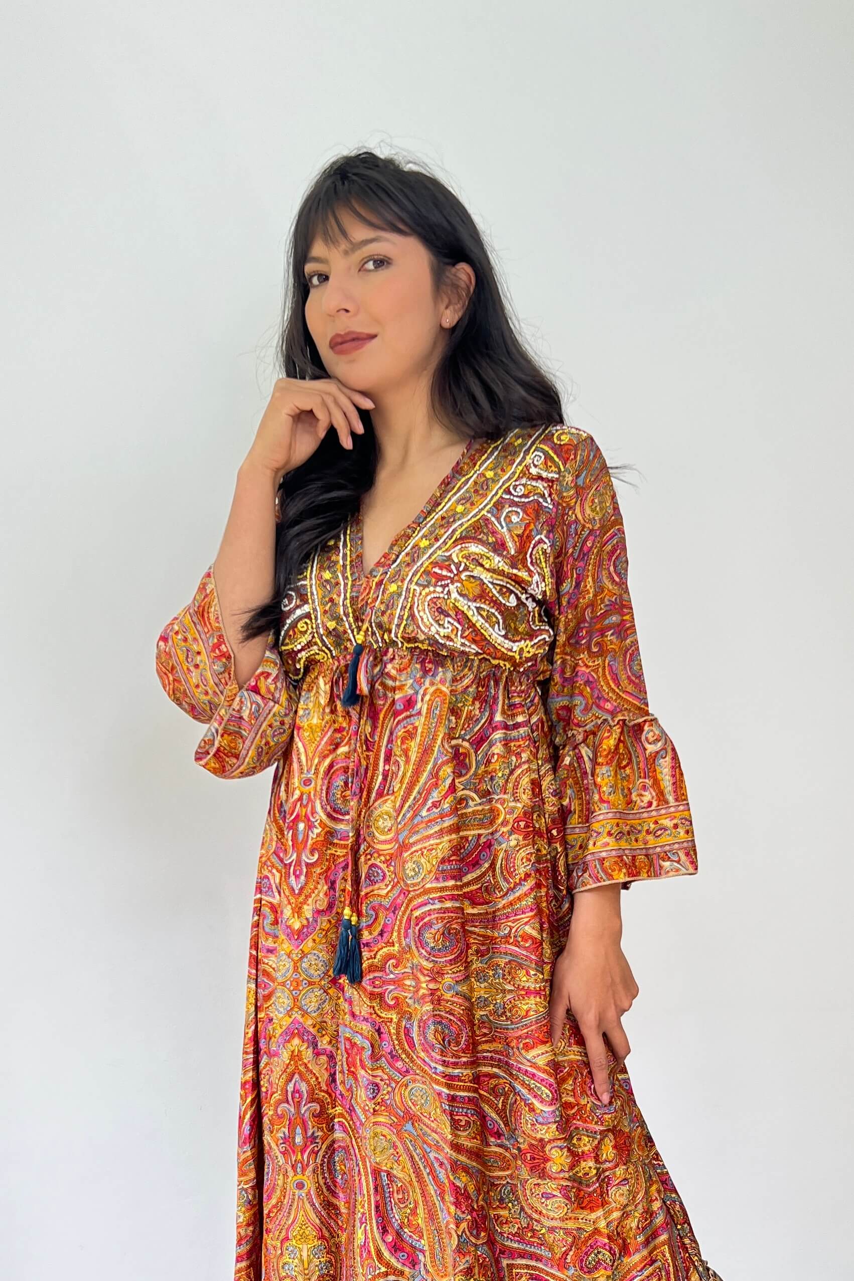 Vestido Kaftan - Seleno Shop