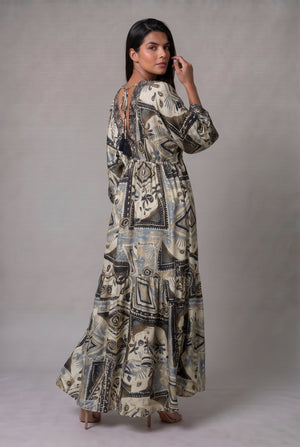 Vestido Kaftán Arena Tribal - Seleno Shop