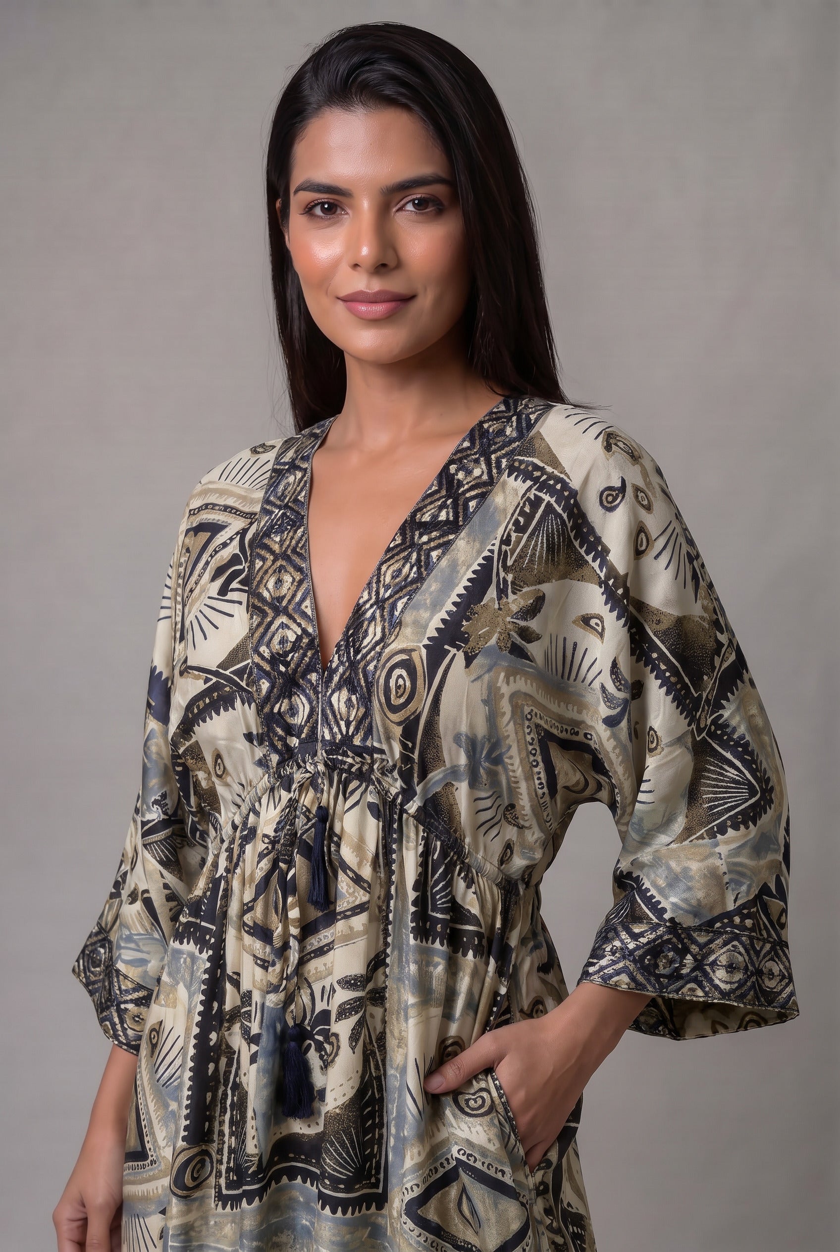 Vestido Kaftán Arena Tribal - Seleno Shop