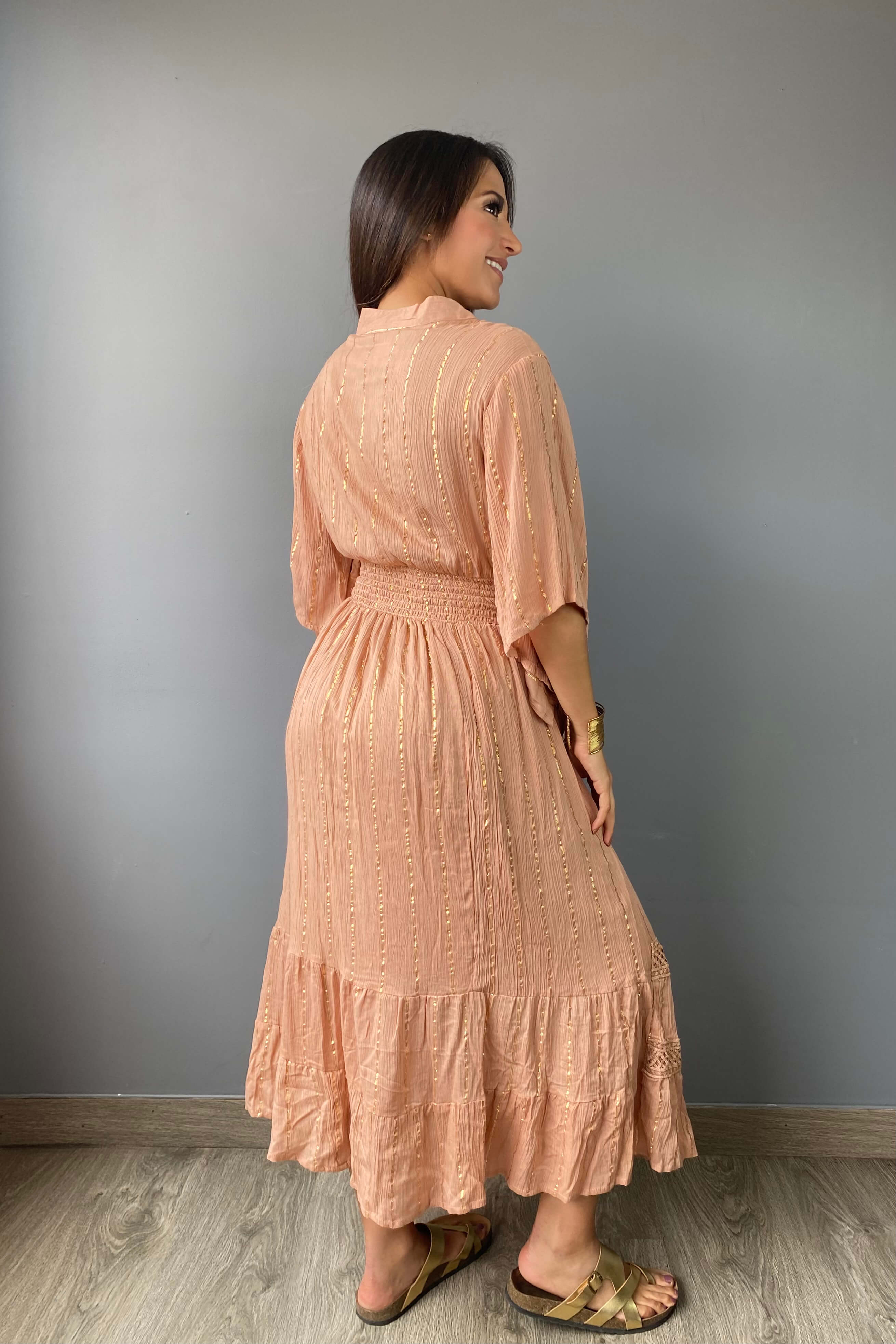 Vestido Kaftan Palo de Rosa - Seleno Shop
