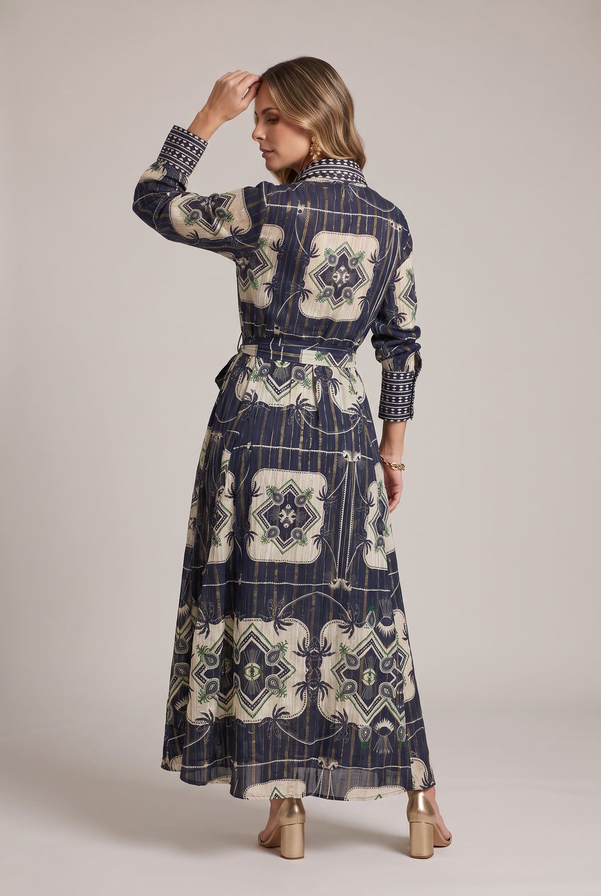 Vestido Mosaico Verde - Seleno Shop