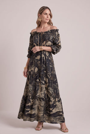 Vestido Noche Dorada - Seleno Shop