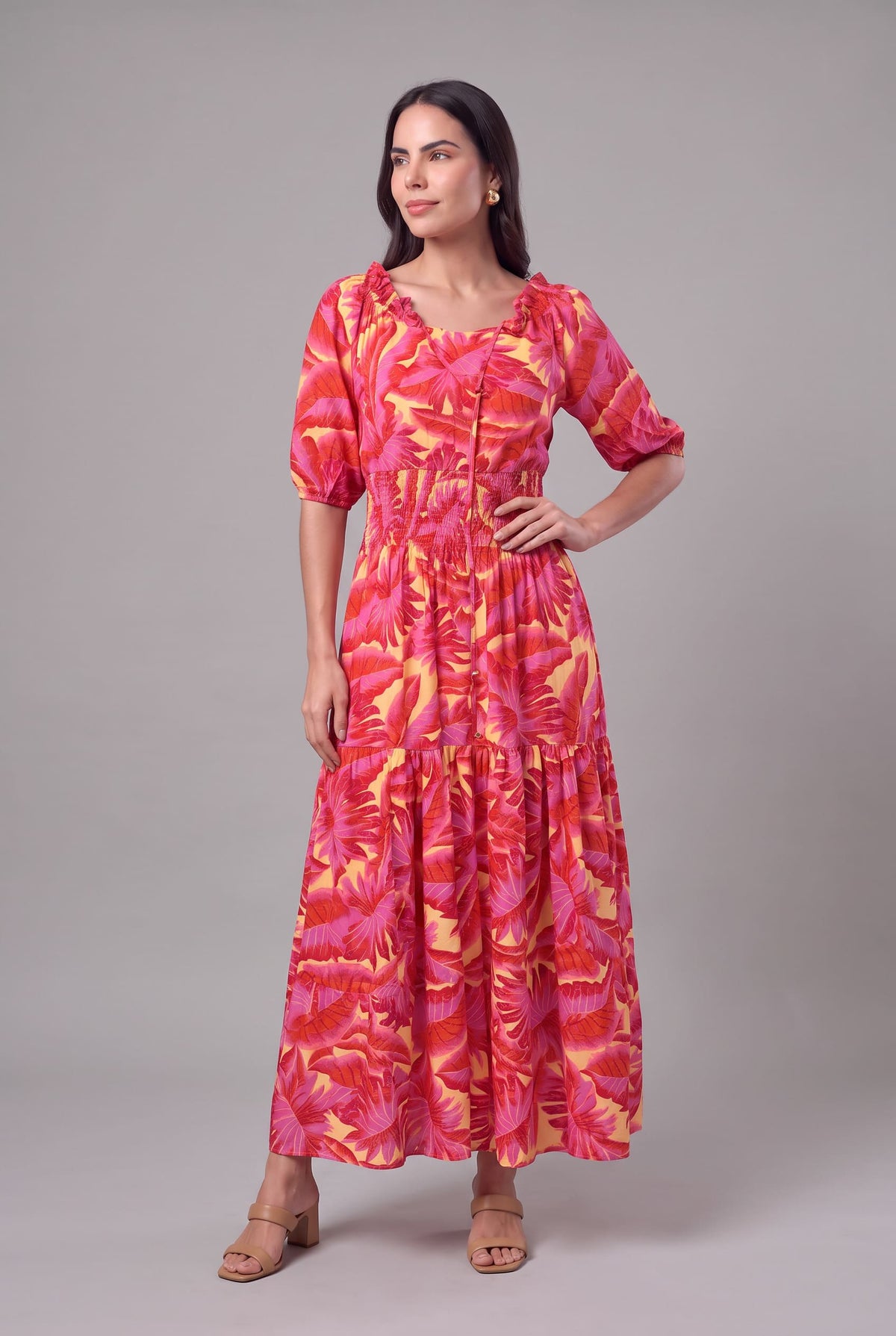Vestido Verano Rosa - Seleno Shop