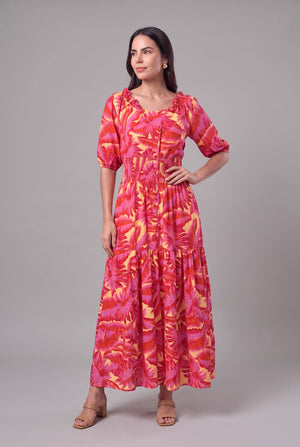 Vestido Verano Rosa - Seleno Shop